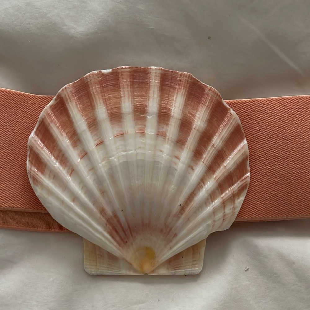 Vintage 1970s Belt Bundle | Floral Rope Tie & Seashell Statement Belt | Boho - Picture 3 of 8